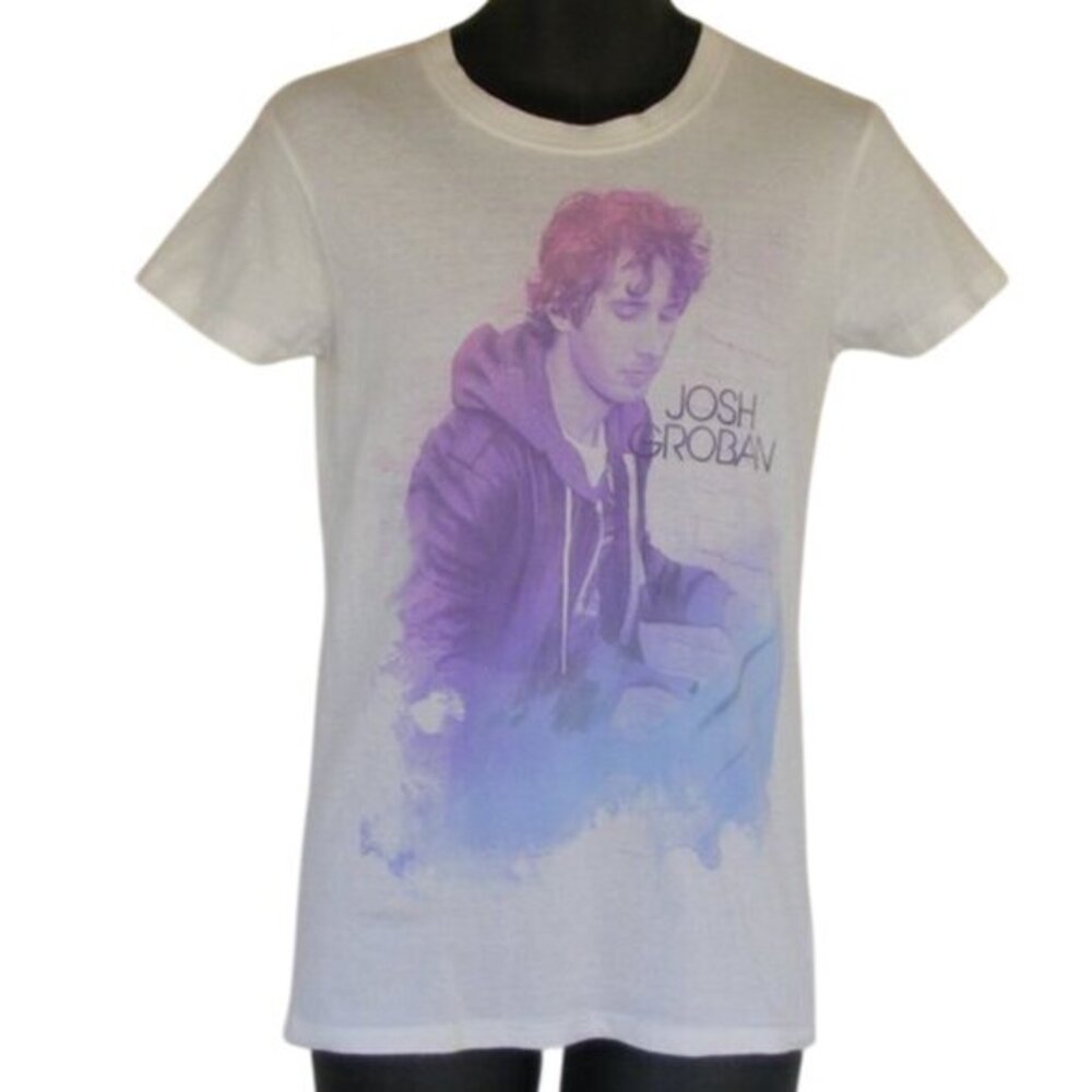 JOSH GROBAN Concert Tshirt, Ladies L, White